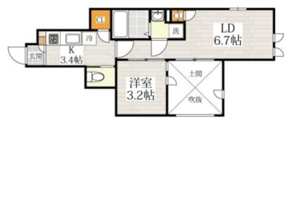 王子神谷駅 徒歩14分 1階の物件間取画像